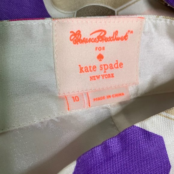 Florence Broadhurst for Kate Spade Geometric Silk Skirt - Picture 2 of 7